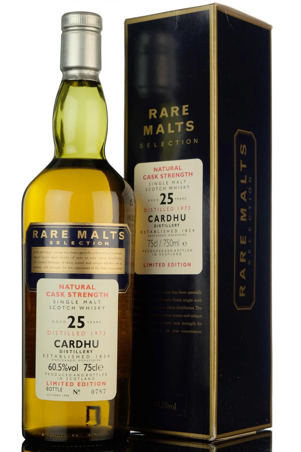 Cardhu 1973-1998 - 25 Year Old - Rare Malts 60.5%