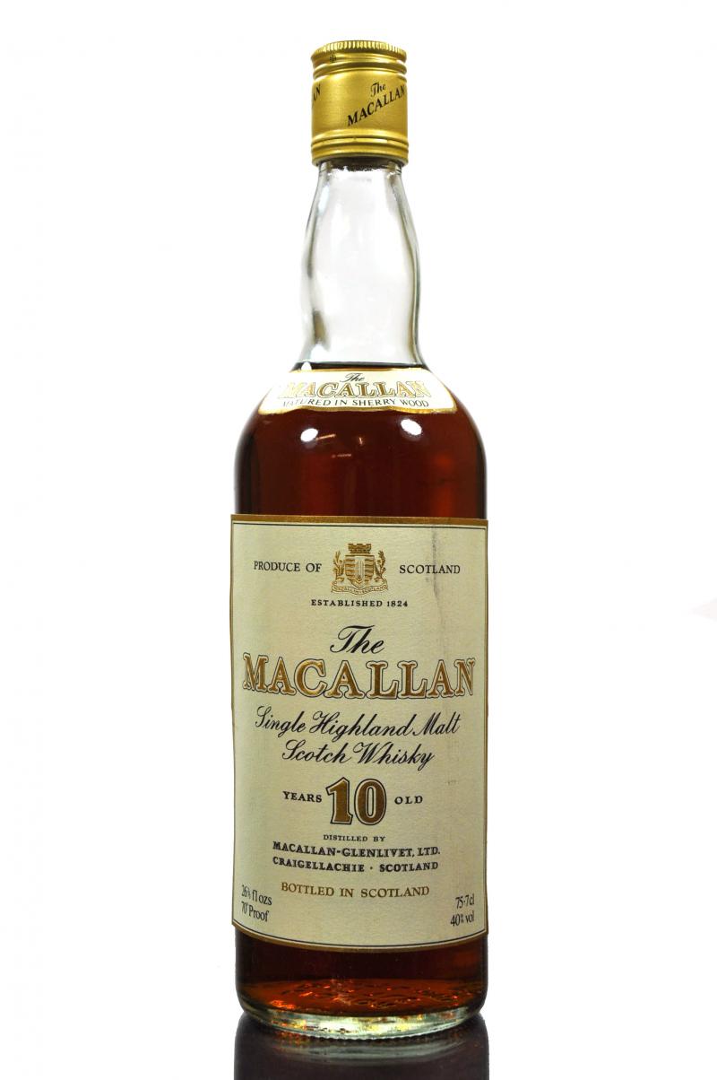 Macallan 10 Year Old - Sherry Cask - Late 1970s