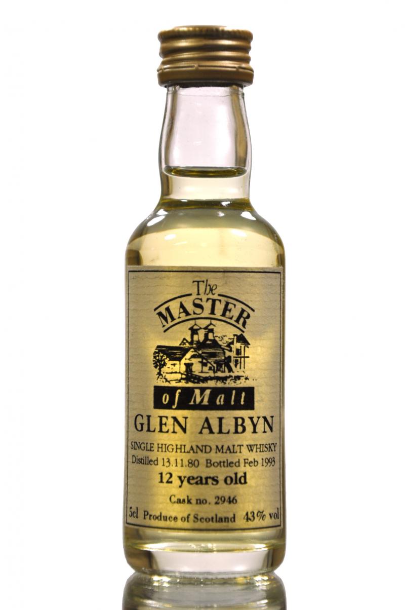 Glen Albyn 1980-1993 - 12 Year Old - Master Of Malts Miniature