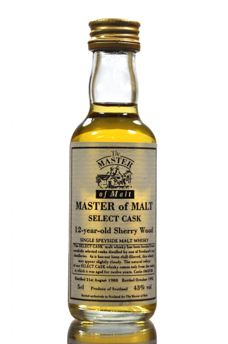 Speyside Select Cask 1980 - Master Of Malt Miniature