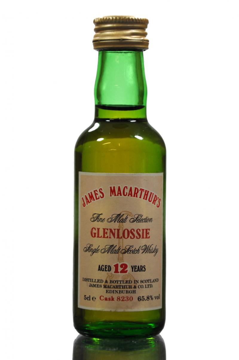 Glenlossie 12 Year Old - James MacArthur\'s Miniature