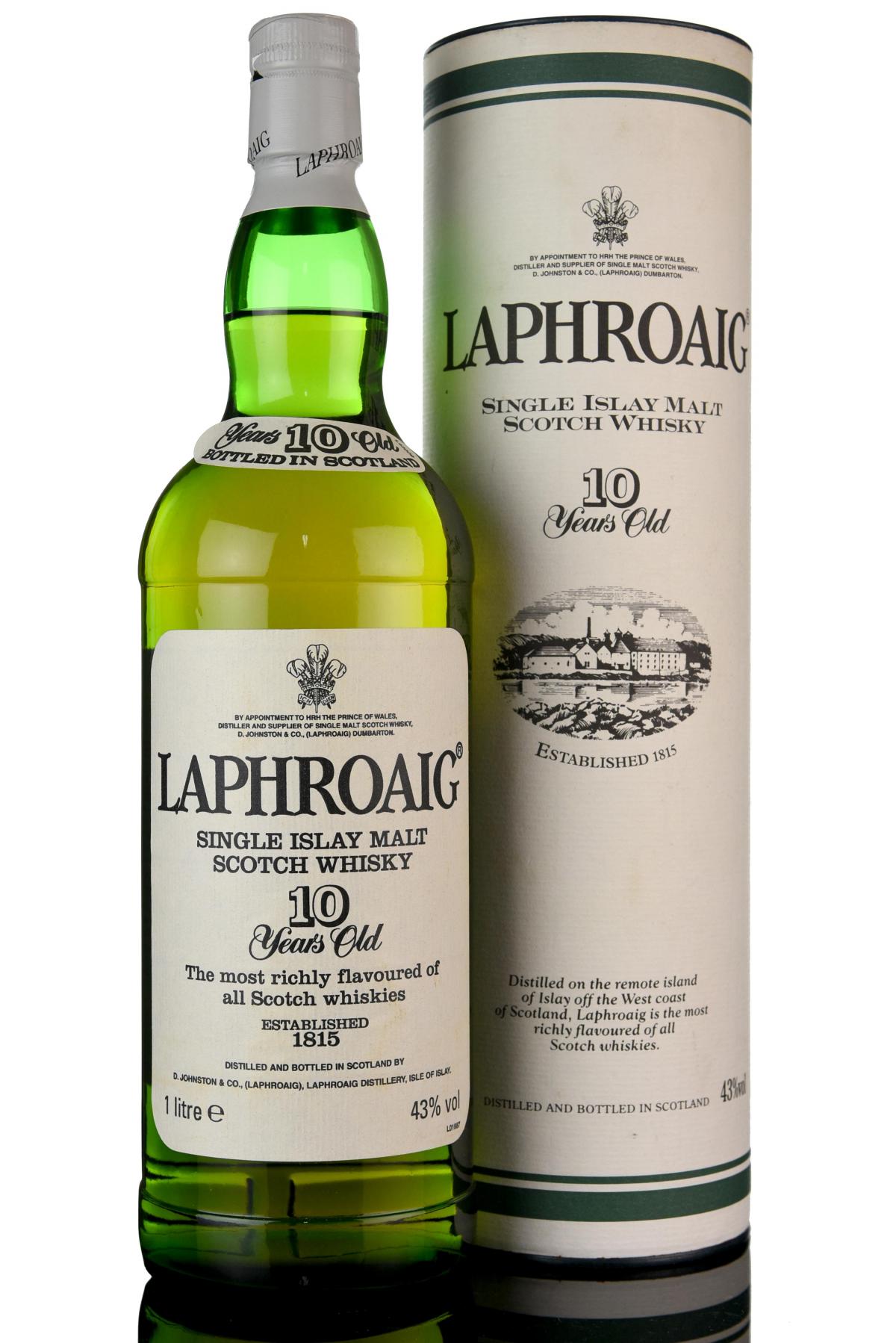 Laphroaig 10 Year Old - 2001 Release - 1 Litre