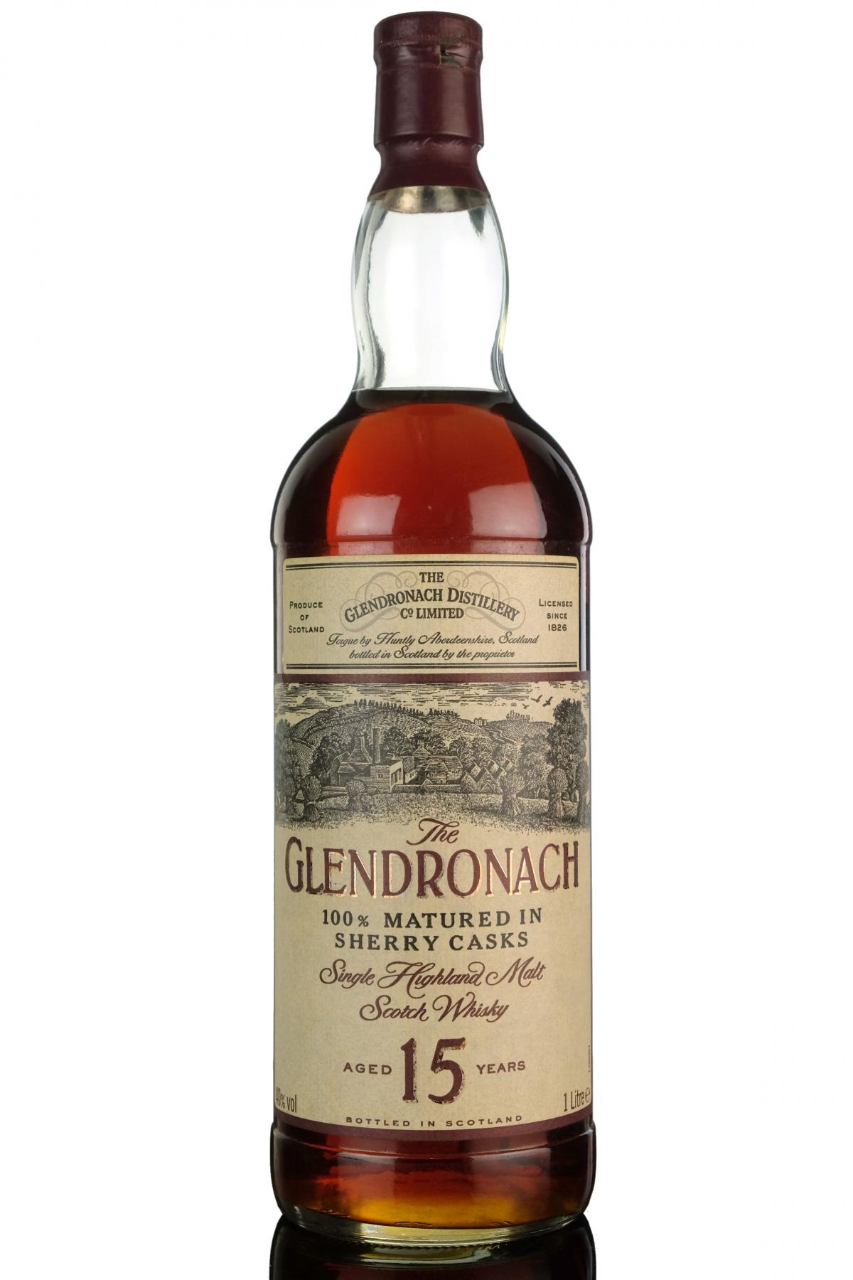 Glendronach 15 Year Old - 1990s - 1 Litre