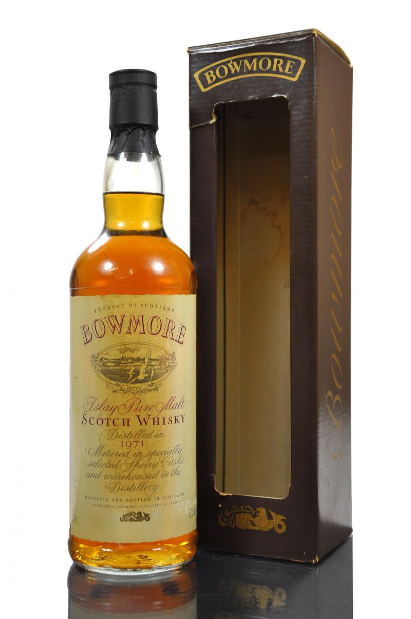 Bowmore 1971 - Sherry Cask - Vintage Label - 1980s - Oddbins Exclusive