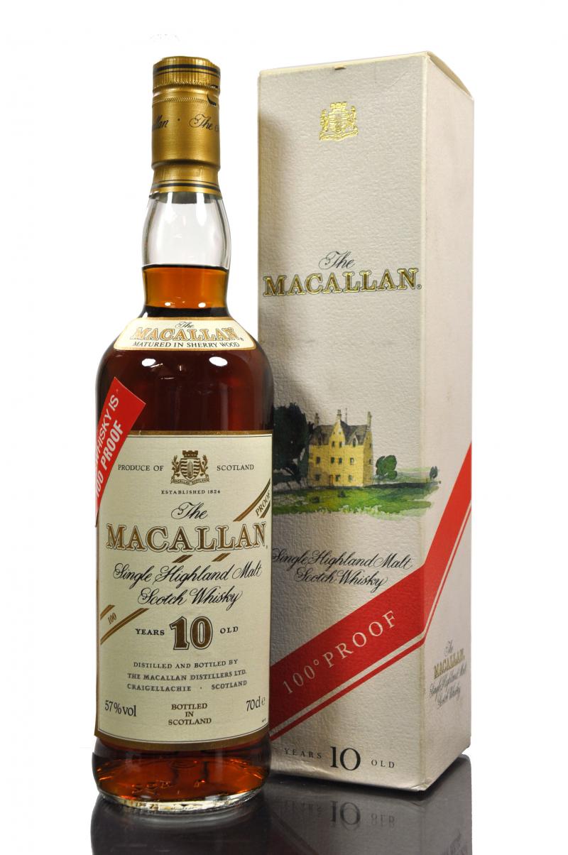 Macallan 10 Year Old - Sherry Cask - 1990s - 100 Proof