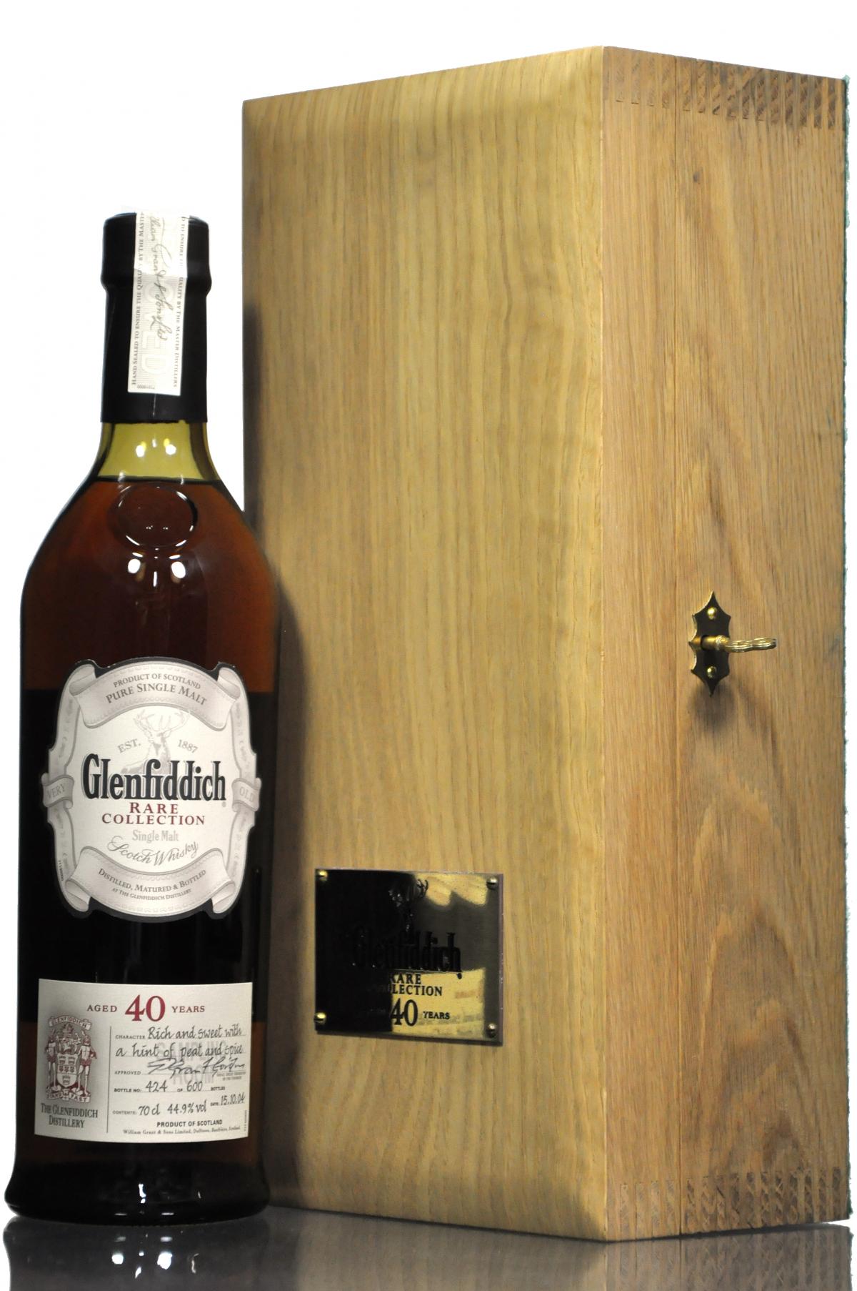 Glenfiddich 40 Year Old - Rare Collection Bottled 2004