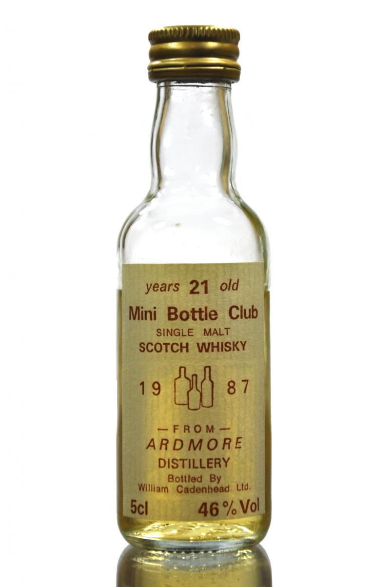 Ardmore 1987 - 21 Year Old - Mini Bottle Club - Cadenhead's - Miniature
