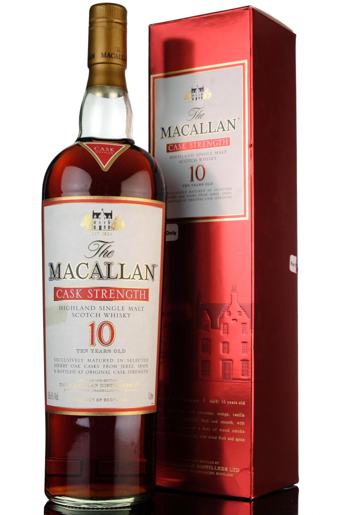 Macallan 10 Year Old - Cask Strength - 1 Litre