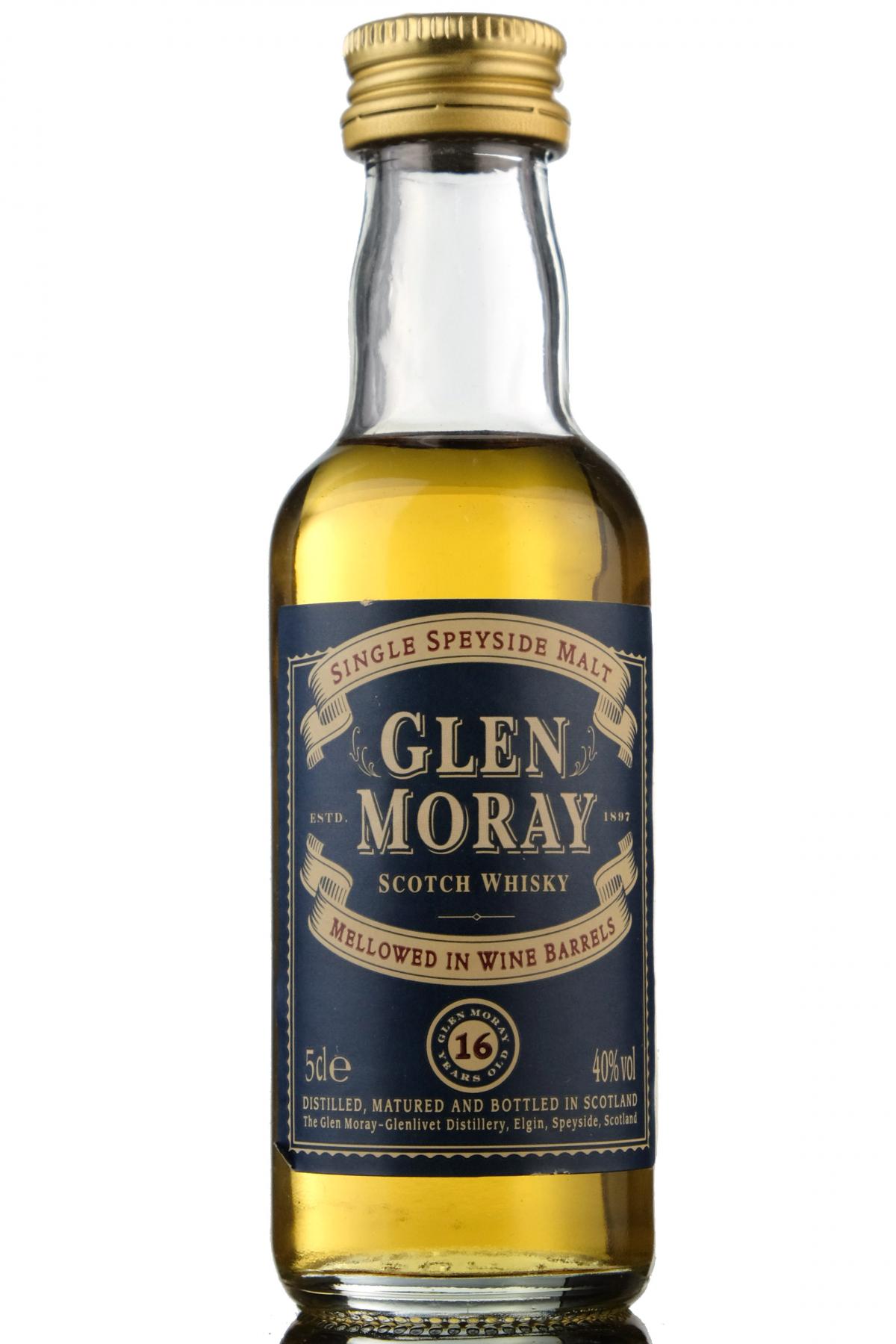 Glen Moray 16 Year Old Miniature