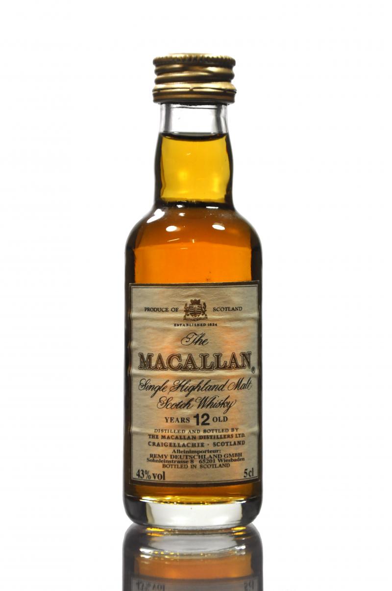 Macallan 12 Year Old Miniature