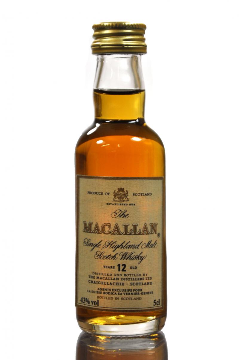 Macallan 12 Year Old Miniature