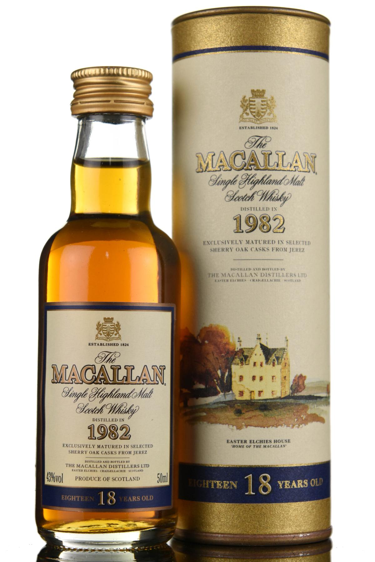 Macallan 1982 - 18 Year Old Miniature