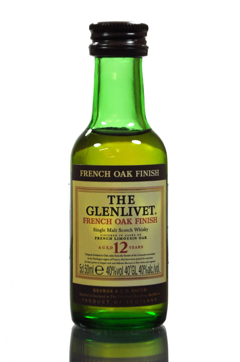 Glenlivet 12 Year Old - French Oak Finish Miniature