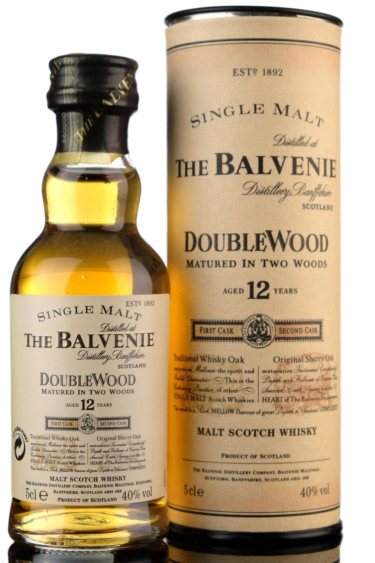 Balvenie 12 Year Old - Doublewood Miniature