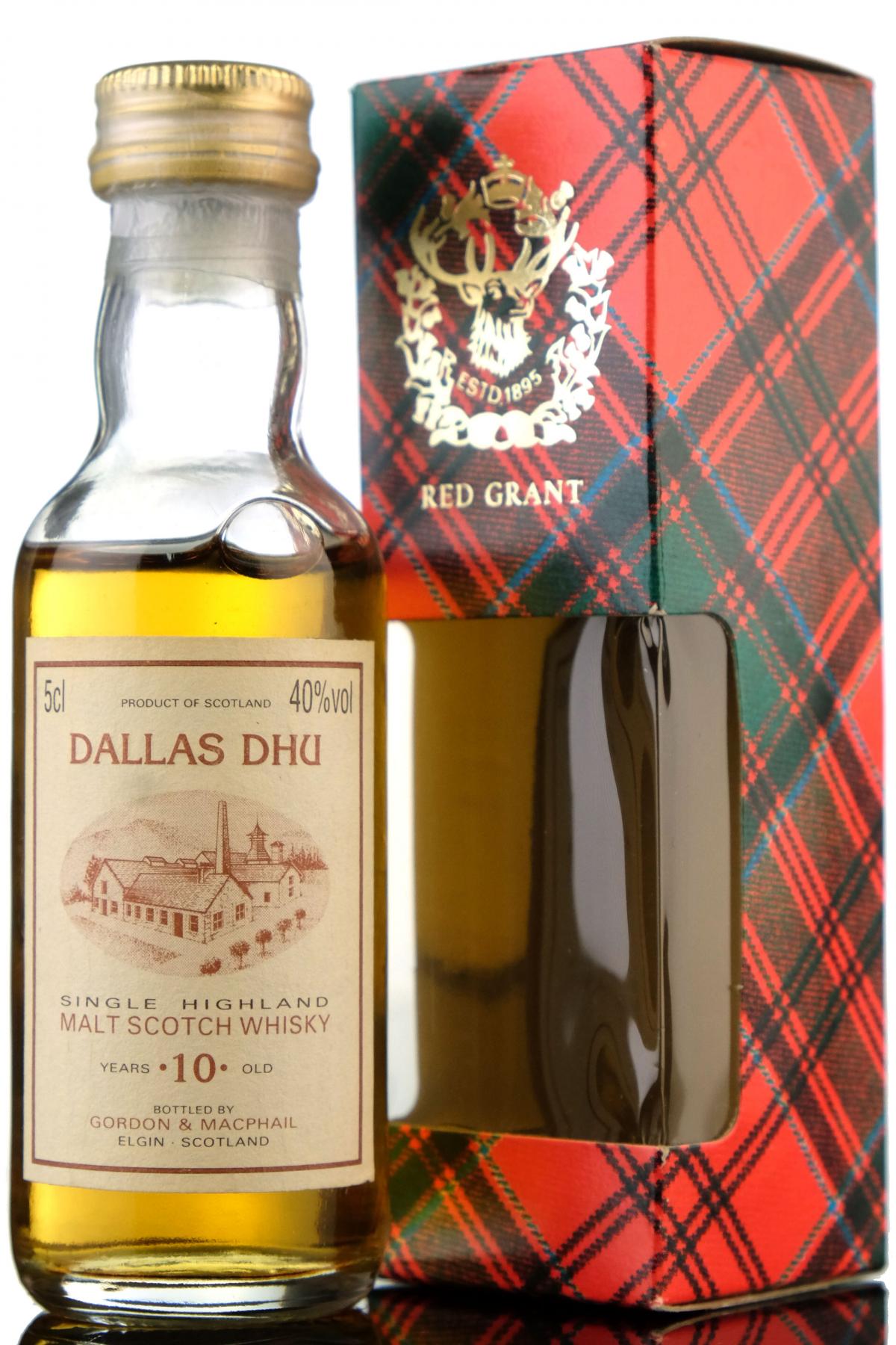 Dallas Dhu 10 Year Old - Gordon & MacPhail Miniature