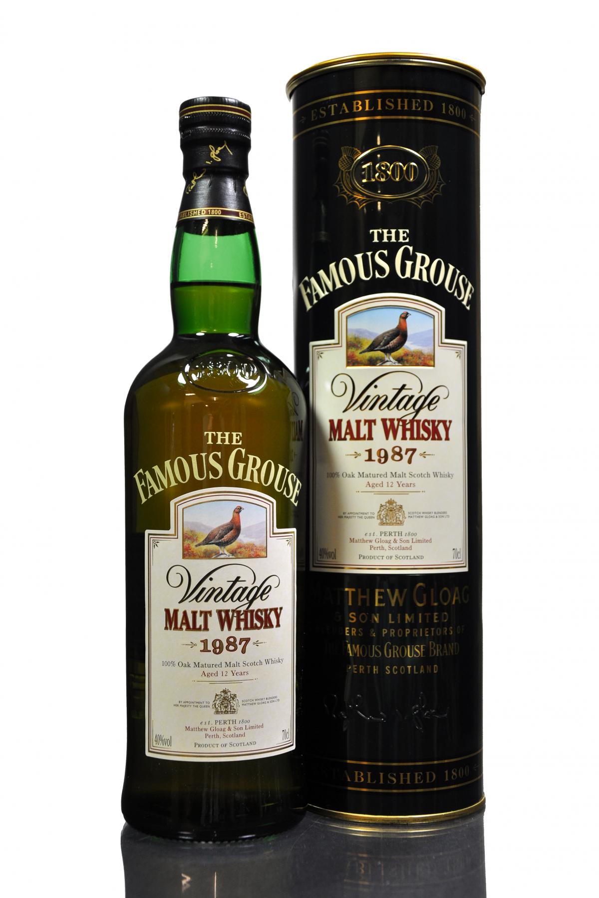 Famous Grouse 1987 - 12 Year Old