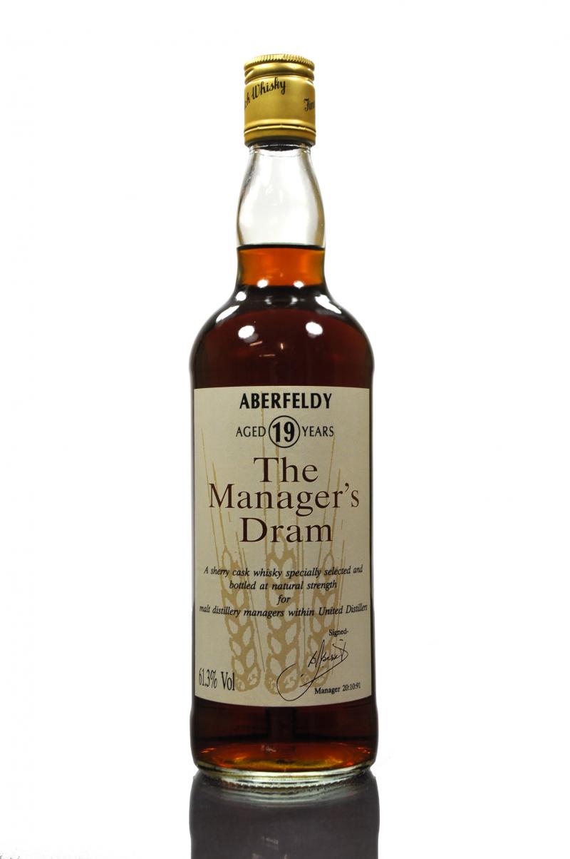 Aberfeldy 19 Year Old - Managers Dram 1991