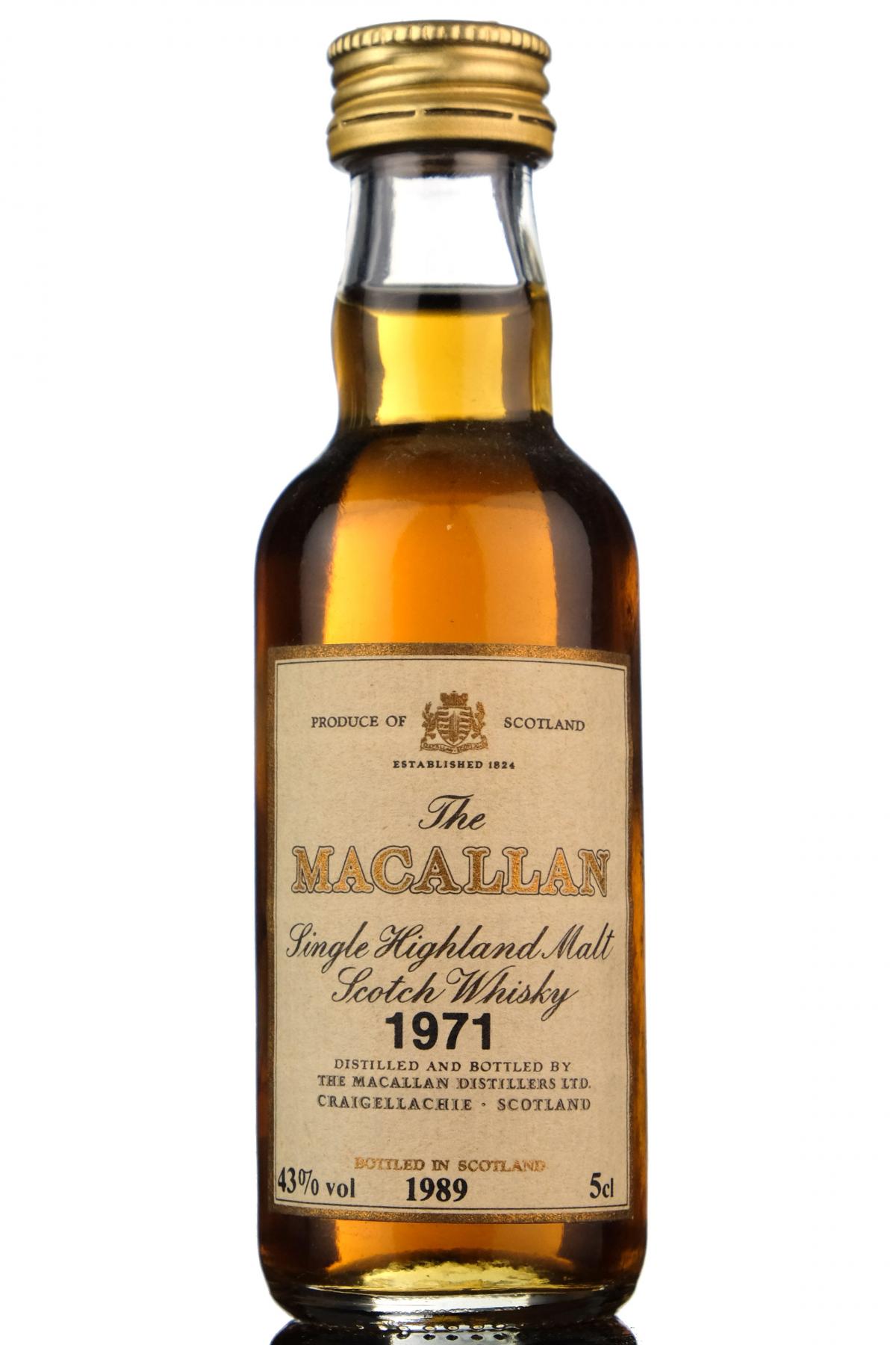 Macallan 1971-1989 Miniature