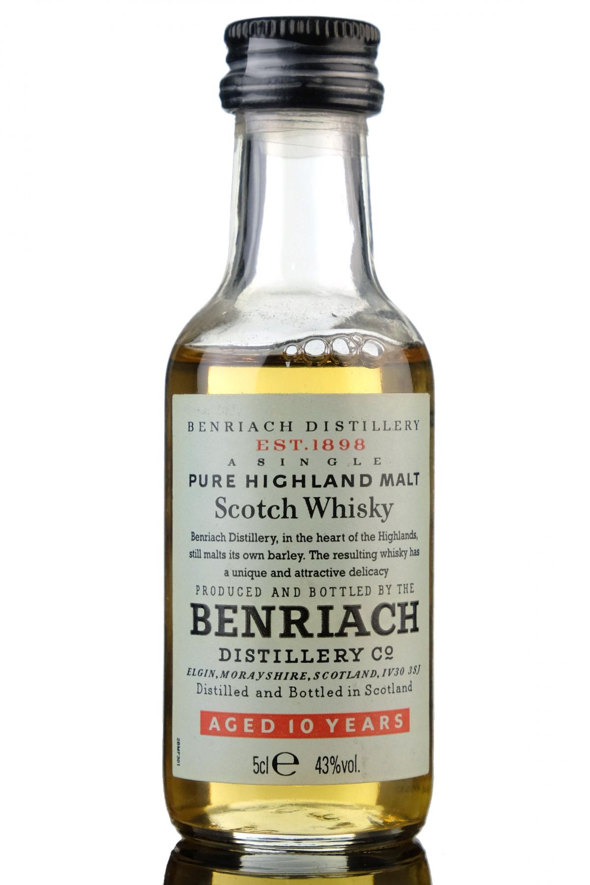 Benriach 10 Year Old Miniature