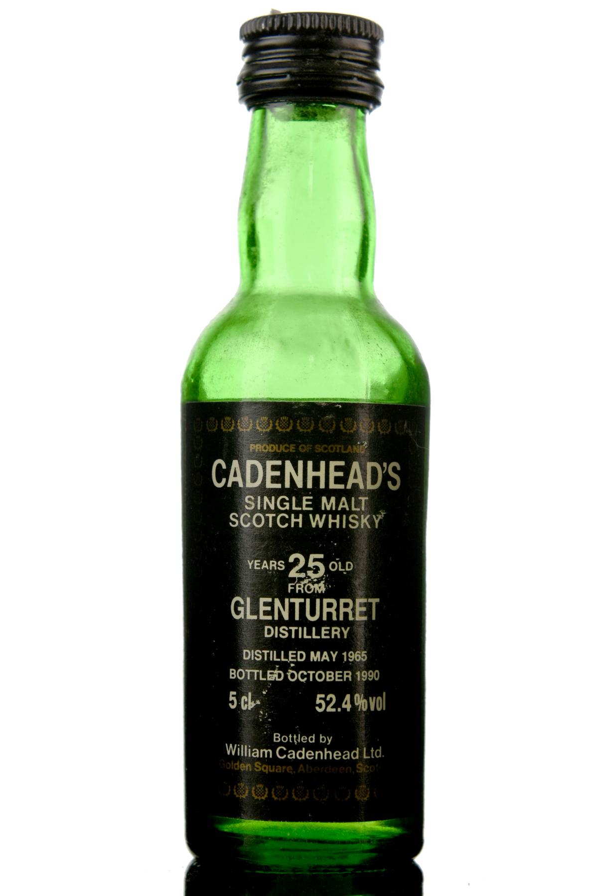 Glenturret 1965-1990 - 25 Year Old - Cadenheads Miniature
