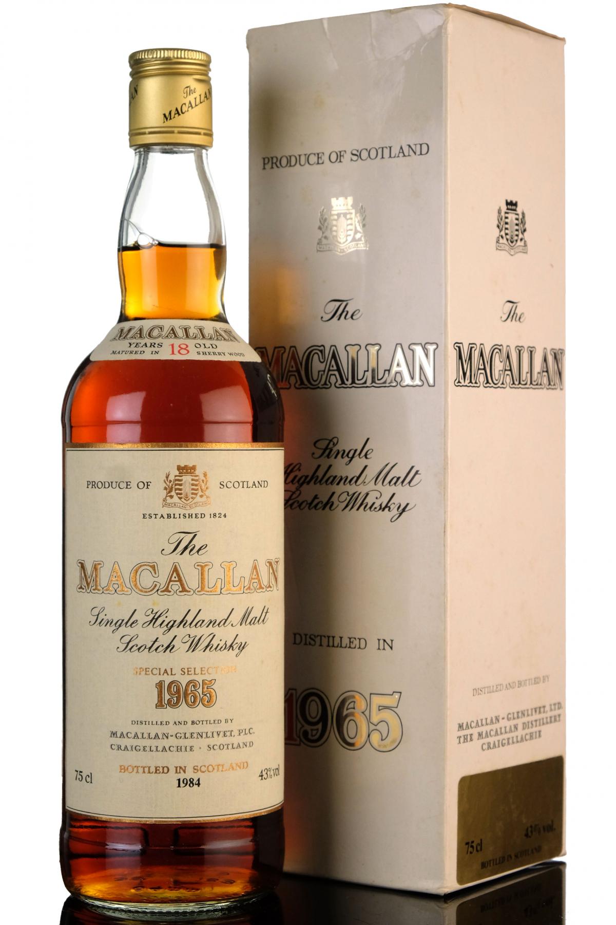 Macallan 1965-1984 - 18 Year Old