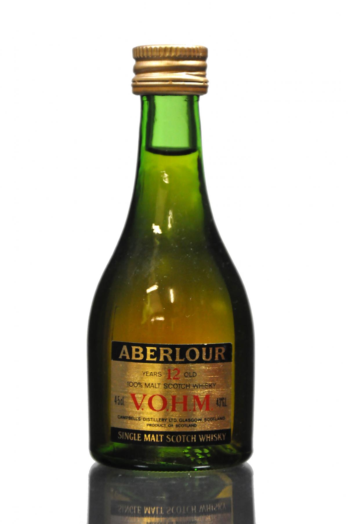 Aberlour 12 Year Old V.O.H.M Miniature - 1980s