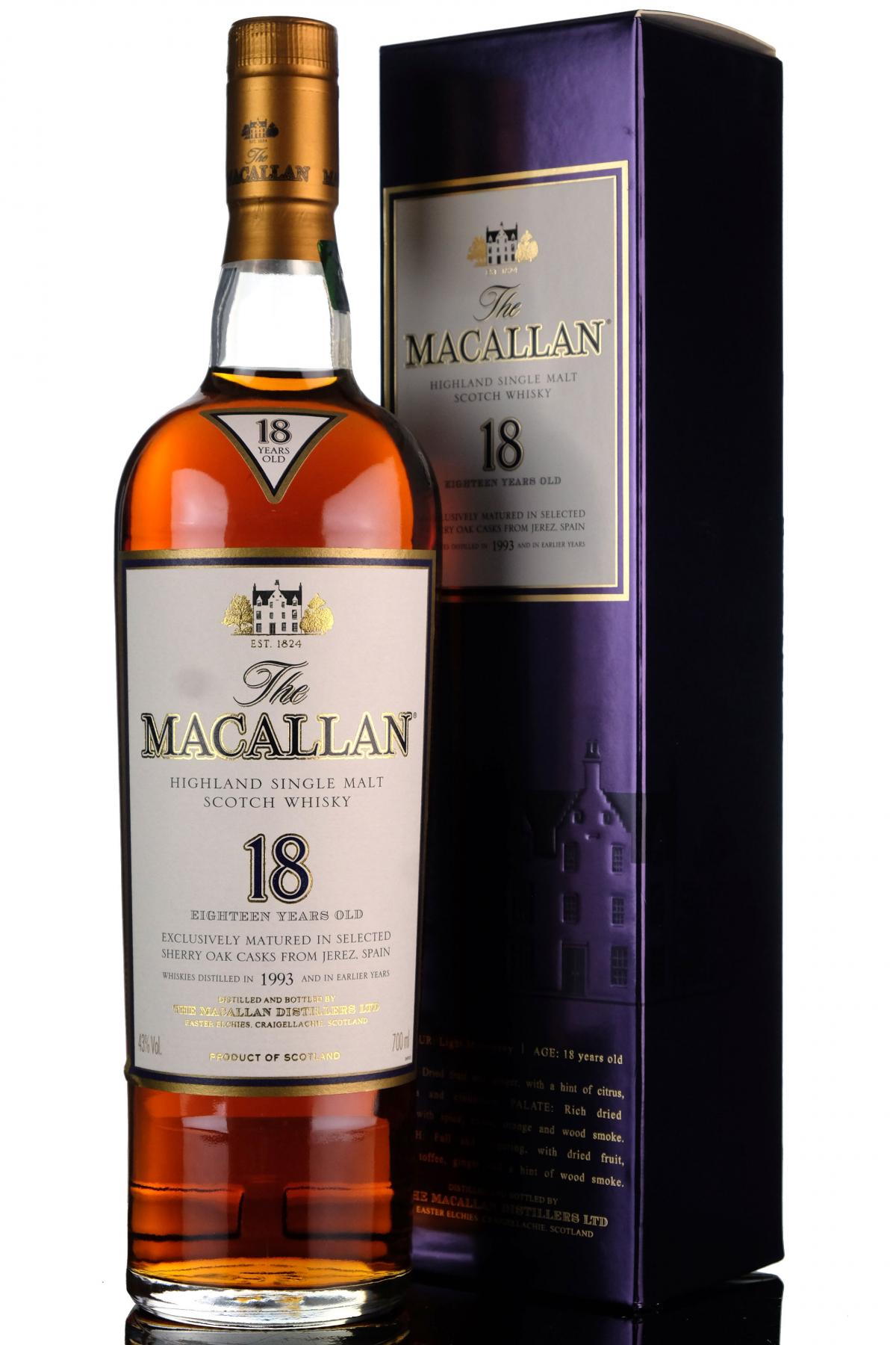 Macallan 1993 - 18 Year Old