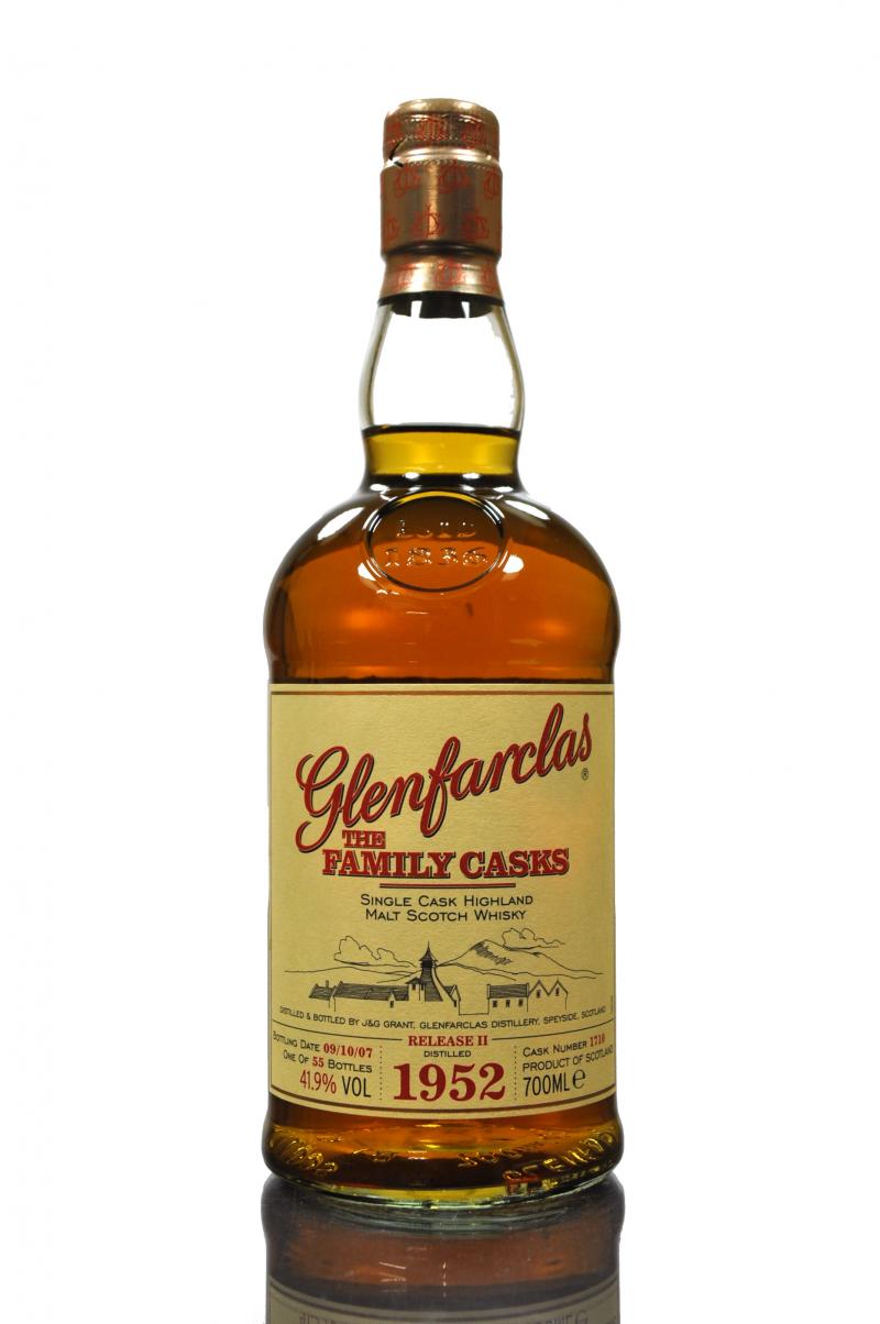 Glenfarclas 1952-2007 - The Family Cask 1710 - 55 Bottles