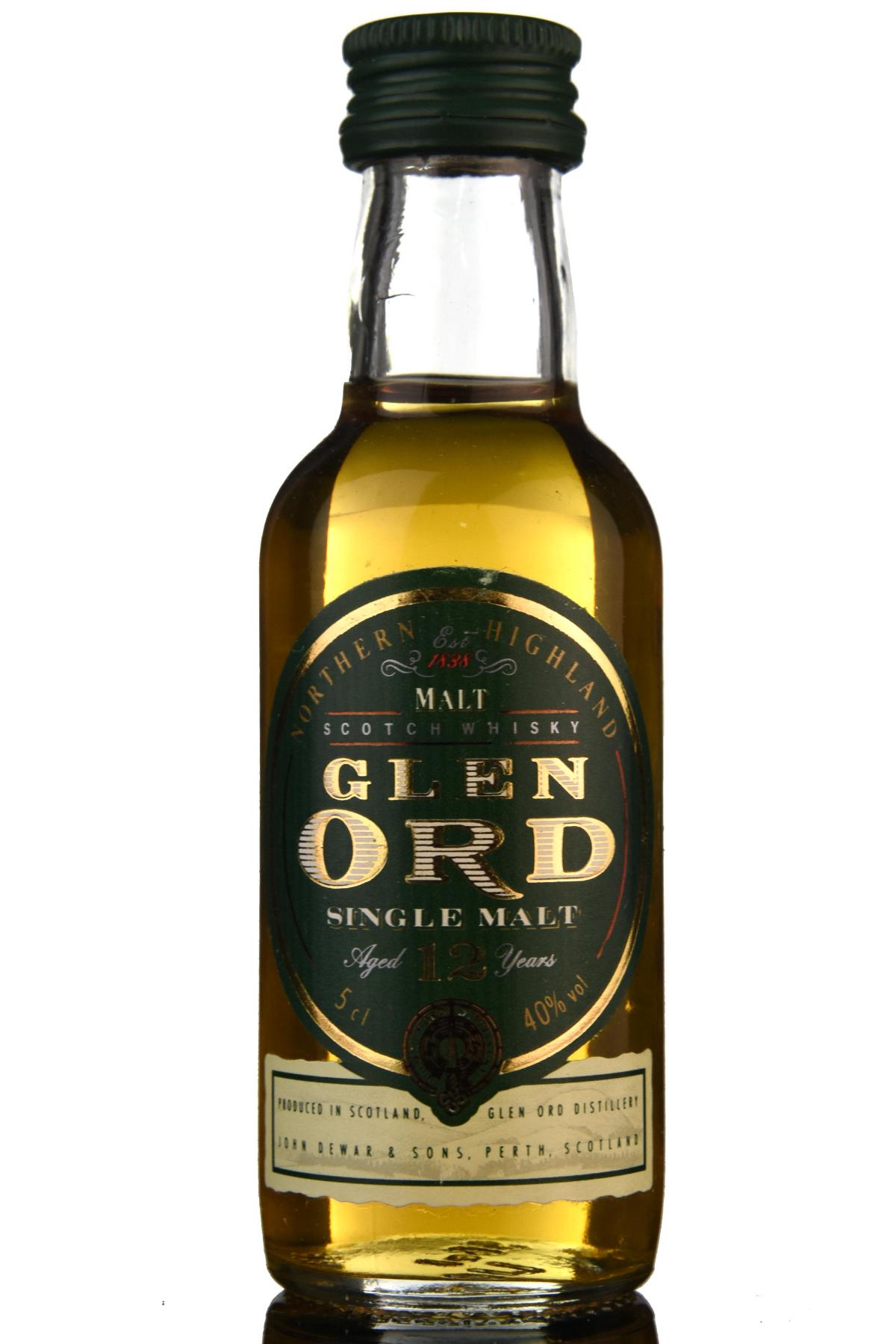 Glen Ord 12 Year Old Miniature