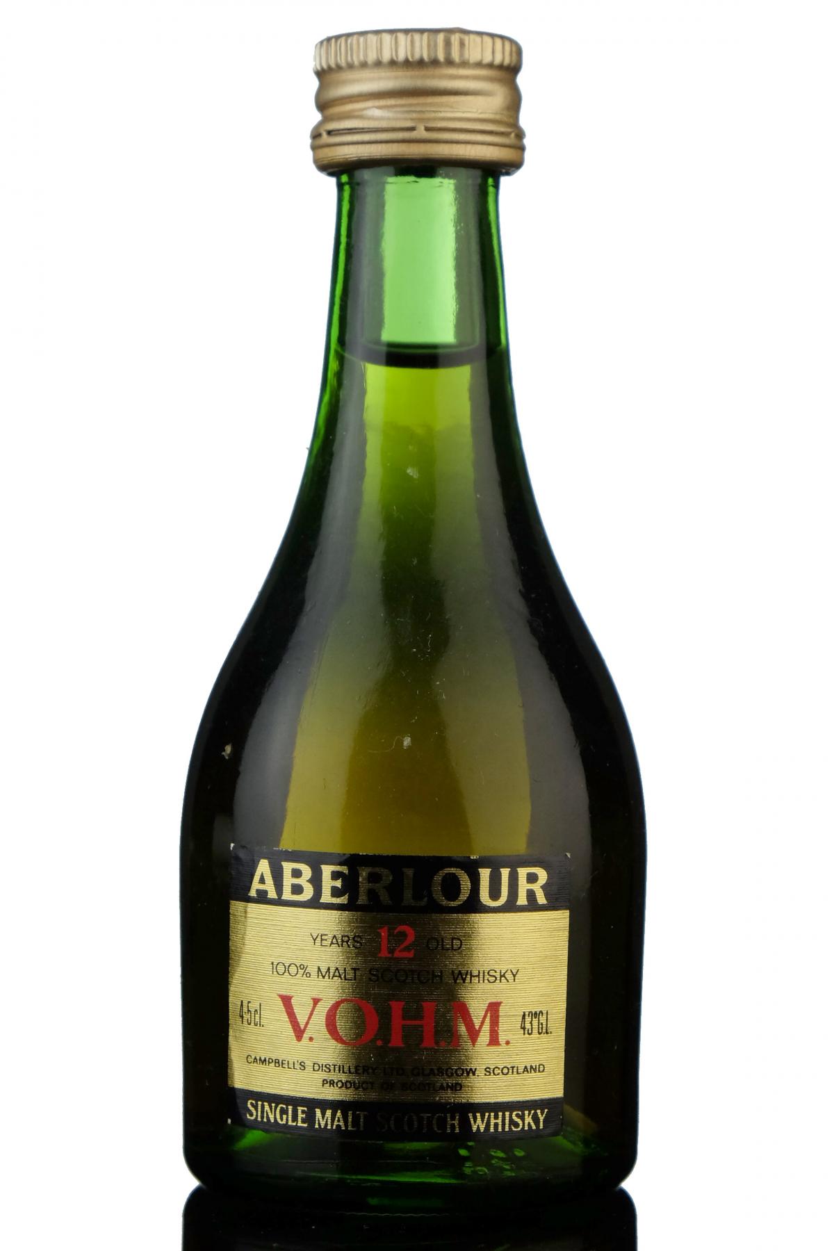 Aberlour 12 Year Old V.O.H.M Miniature - 1980s