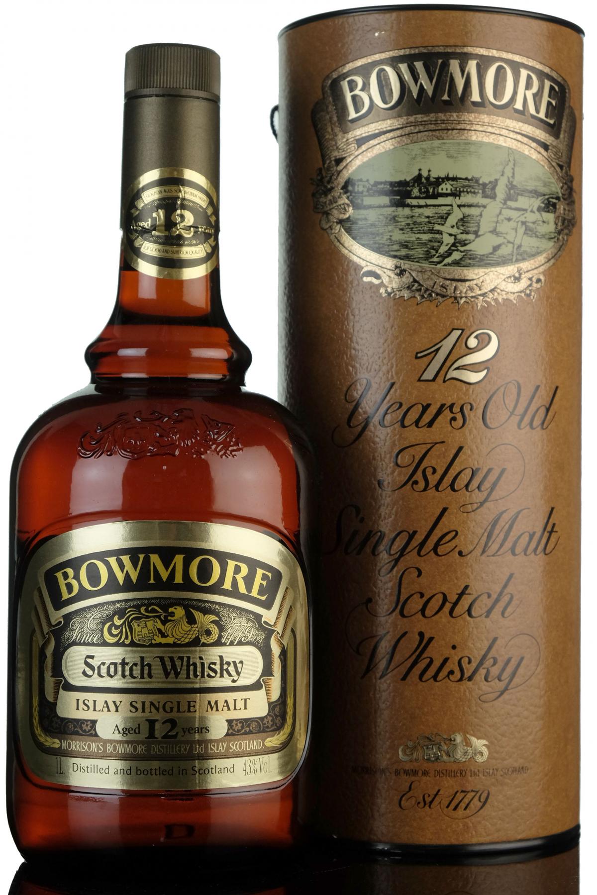 Bowmore 12 Year Old - 1980s - 1 Litre