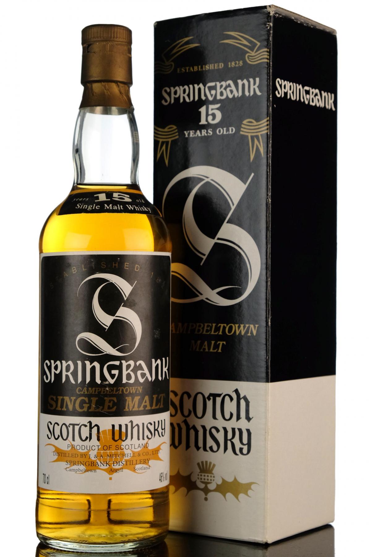 Springbank 15 Year Old - 1980s