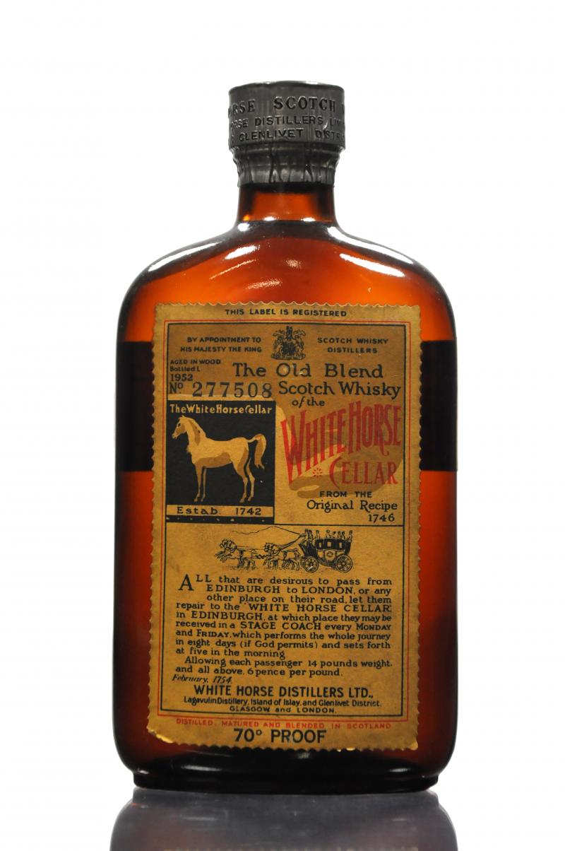 White Horse Half Bottle - Bottled 1952