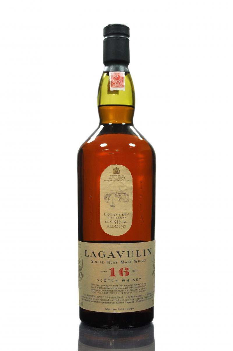 Lagavulin 16 Year Old - White Horse - 1990s - 1 Litre