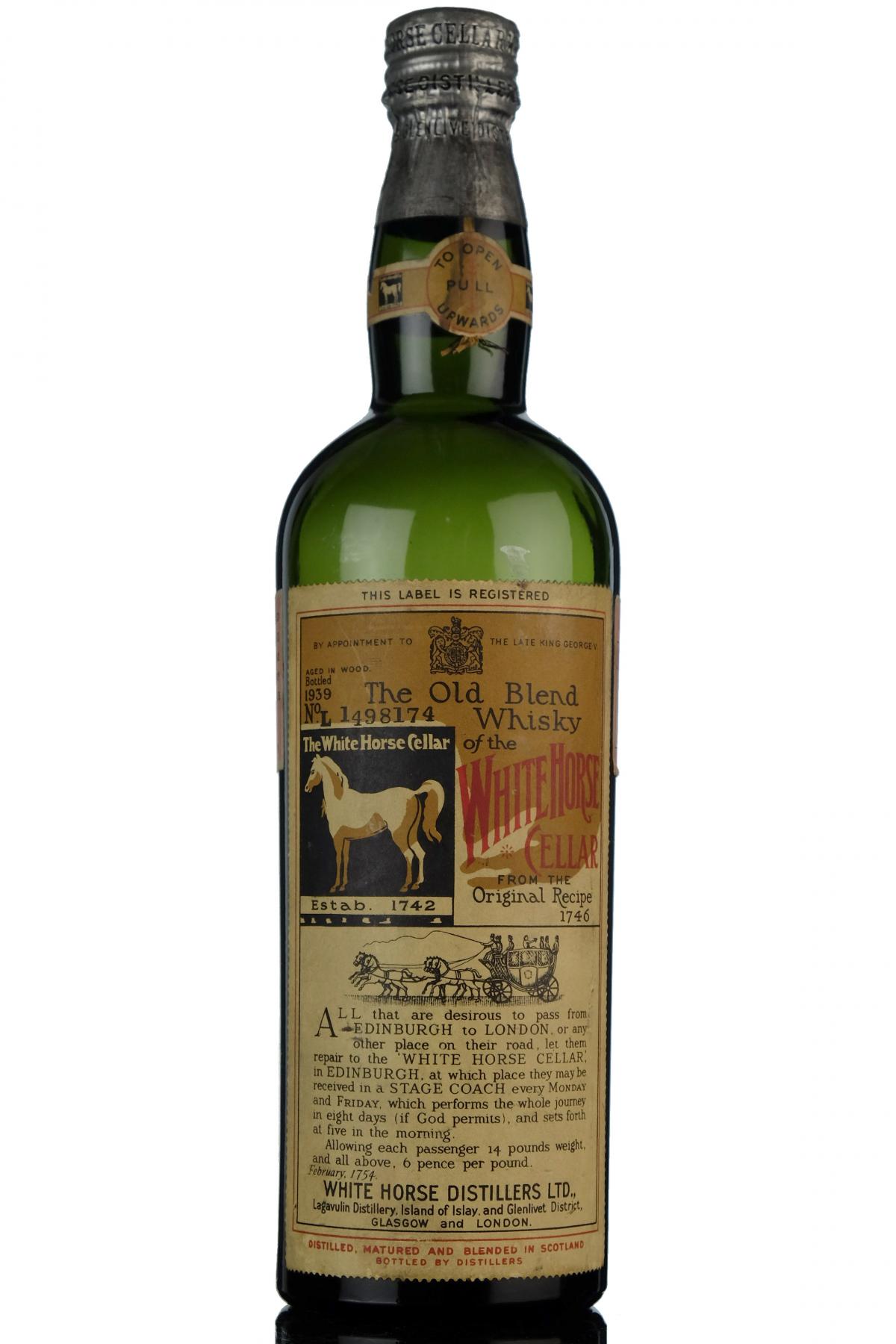 White Horse - Bottled 1939