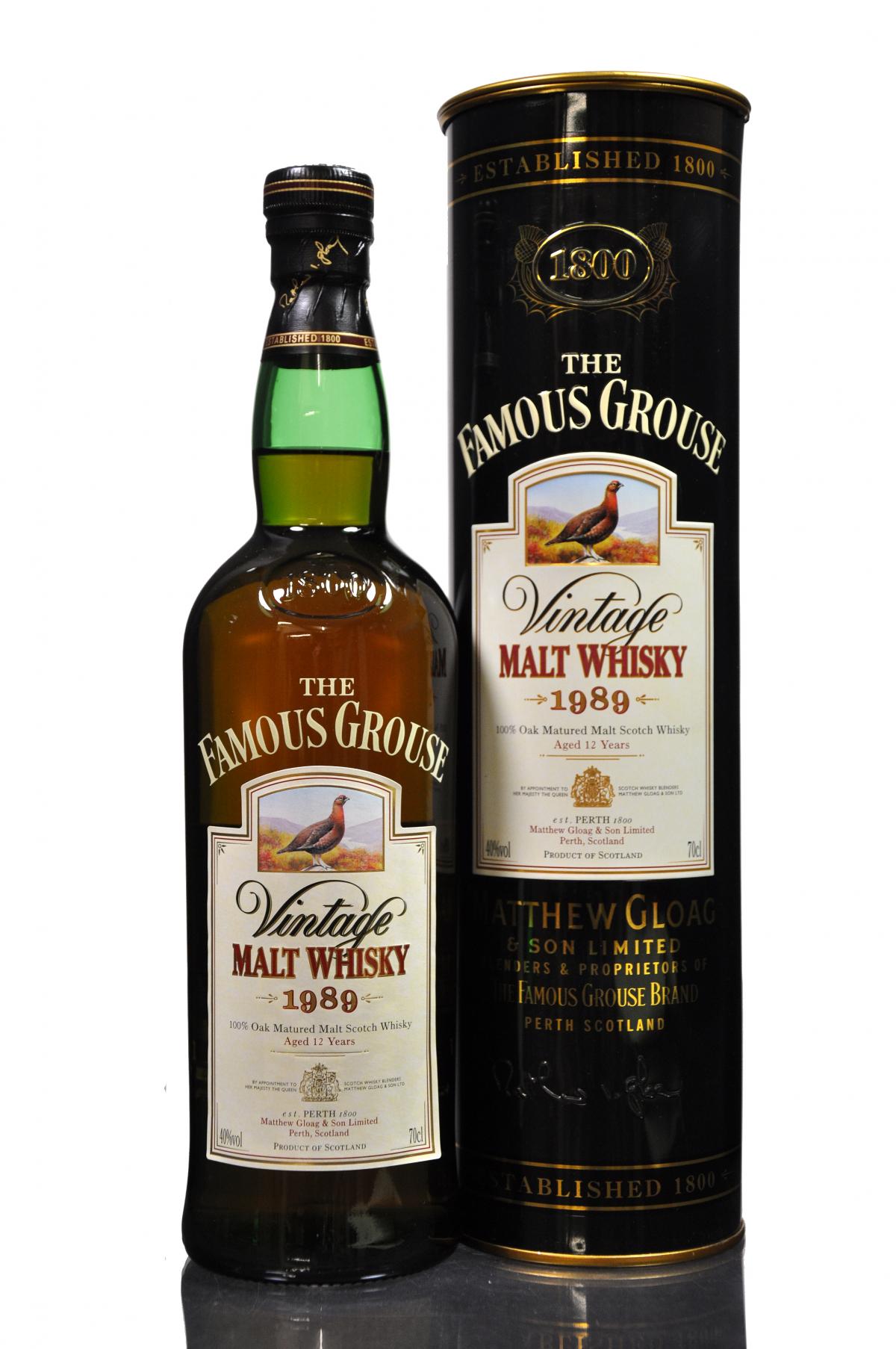 Famous Grouse 1989 - 12 Year Old