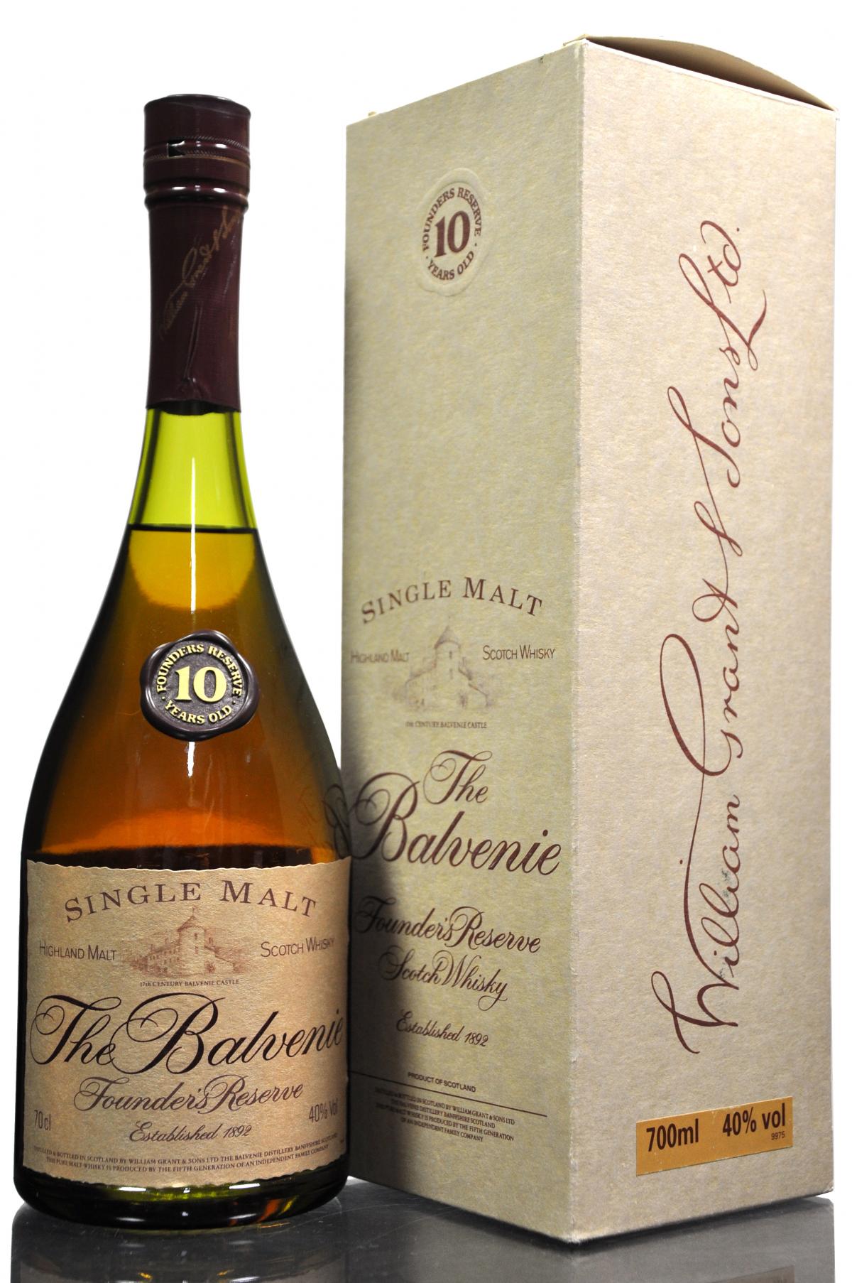 Balvenie 10 Year Old - Founders Reserve - 1990s