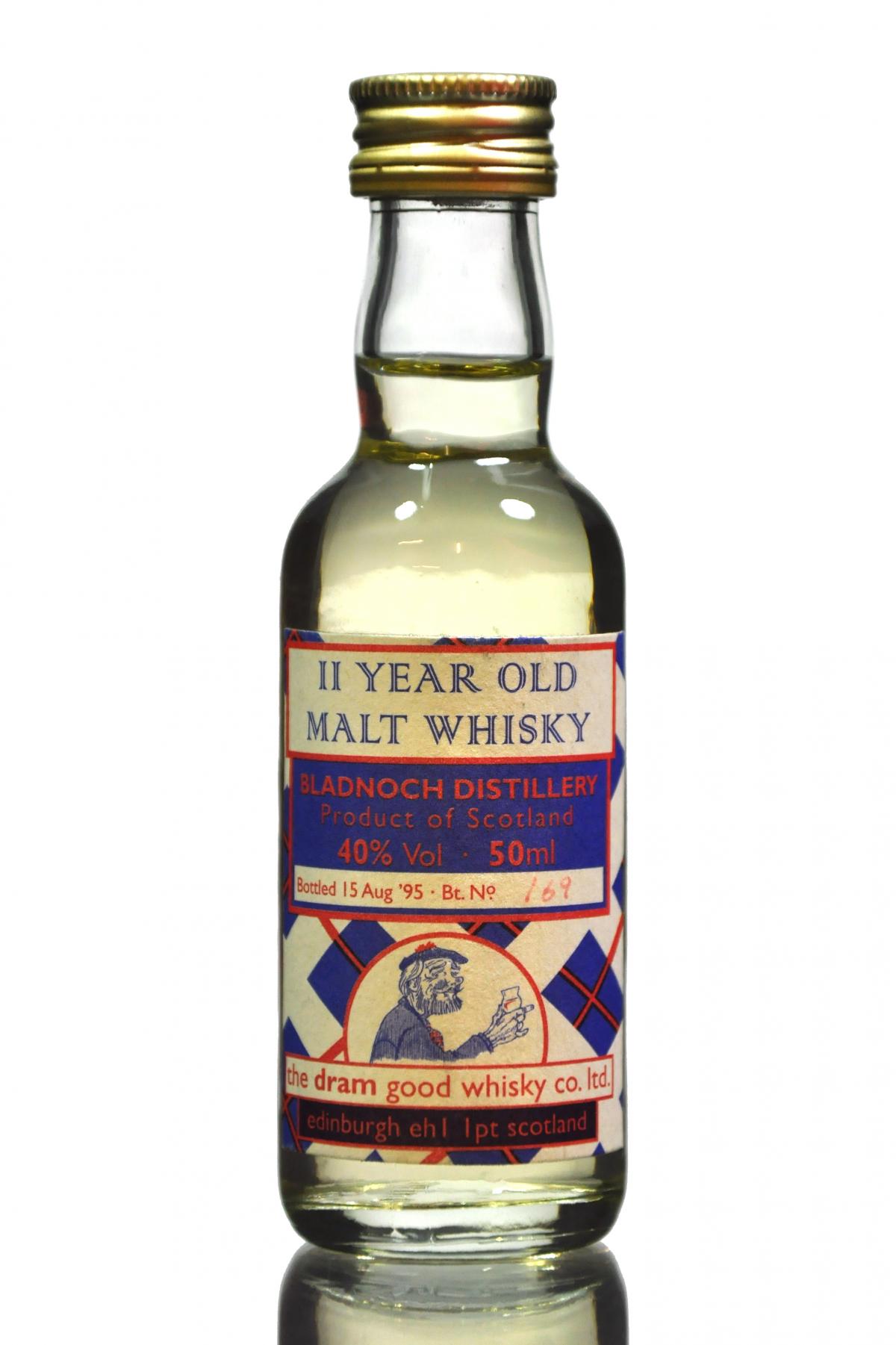 Bladnoch 11 Year Old - The Dram Good Whisky Co - 1995 Release - Miniature