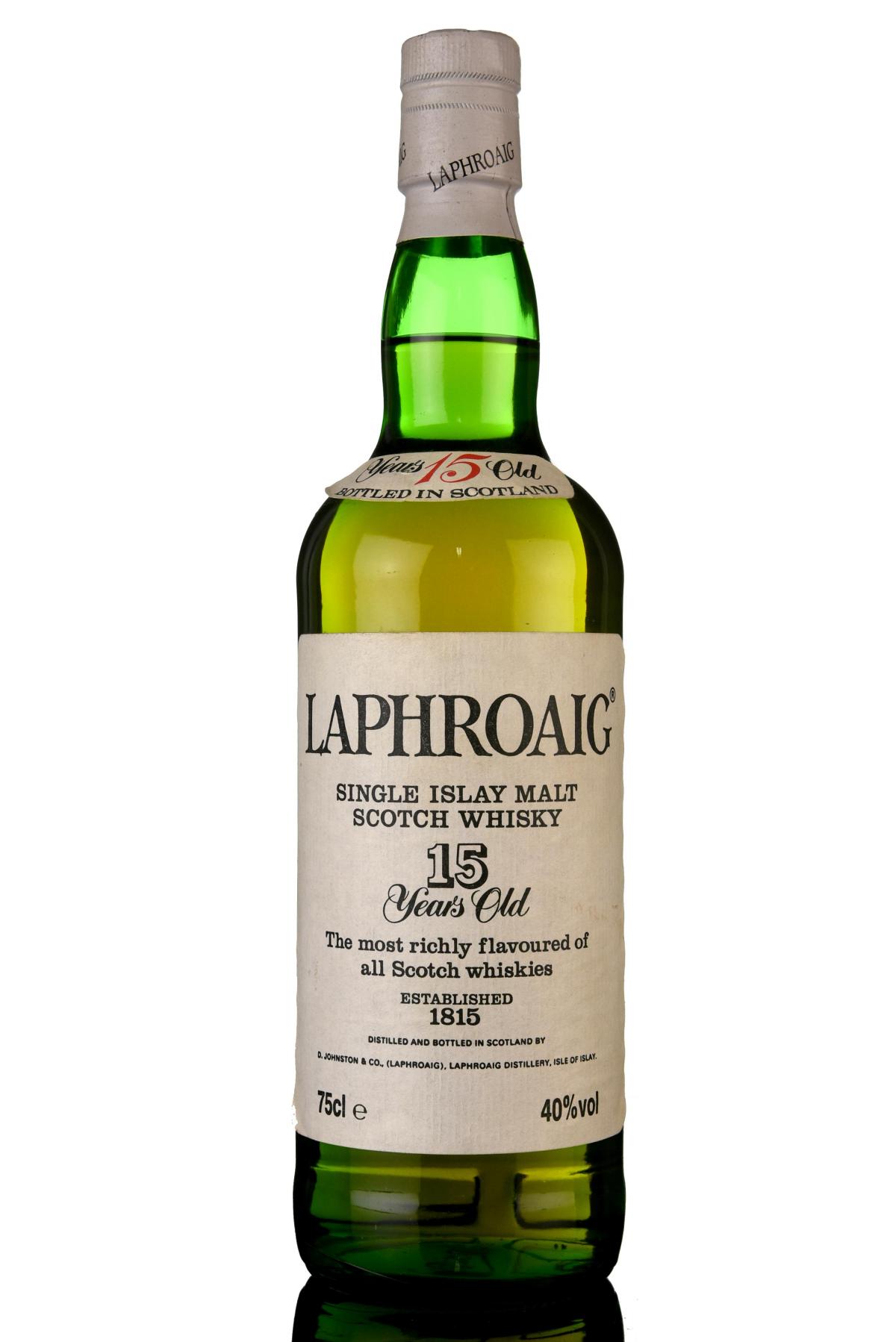 Laphroaig 15 Year Old - Circa 1990