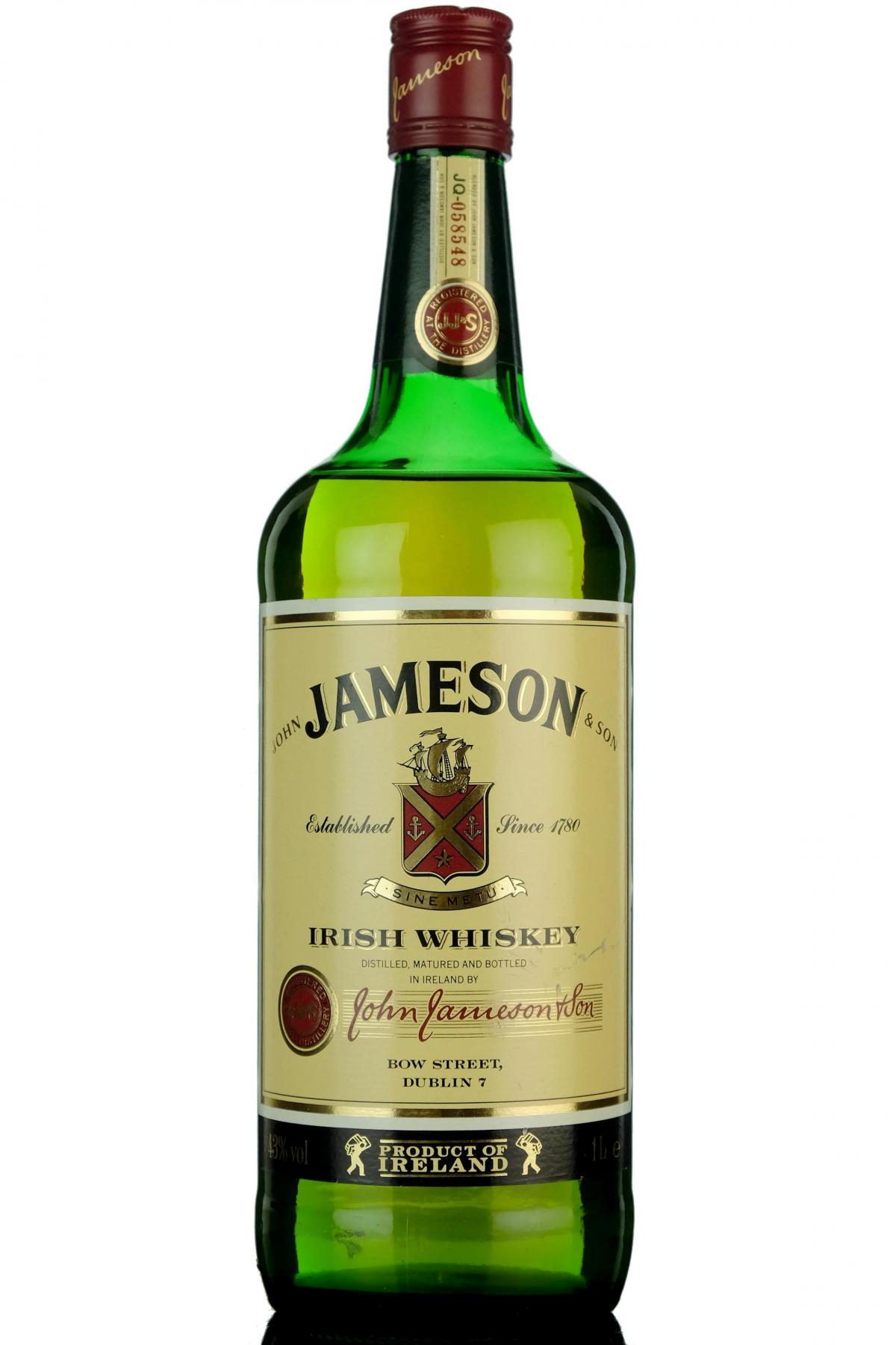 Jameson Irish Whiskey - 1 Litre