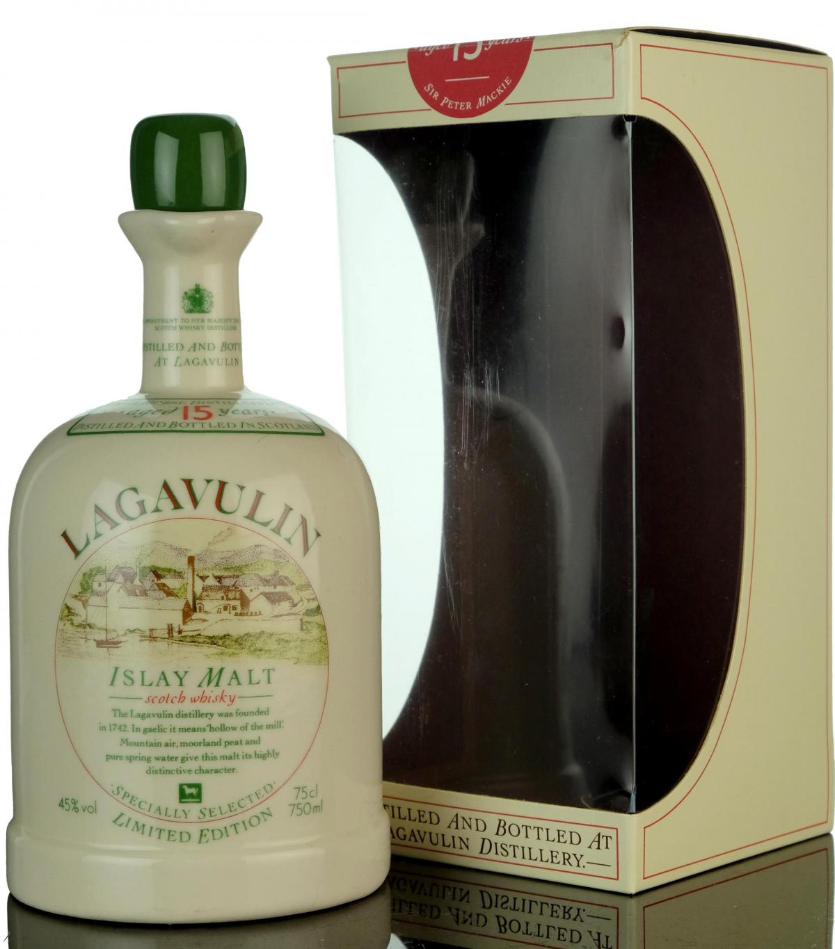 Lagavulin 15 Year Old Ceramic - 1980s