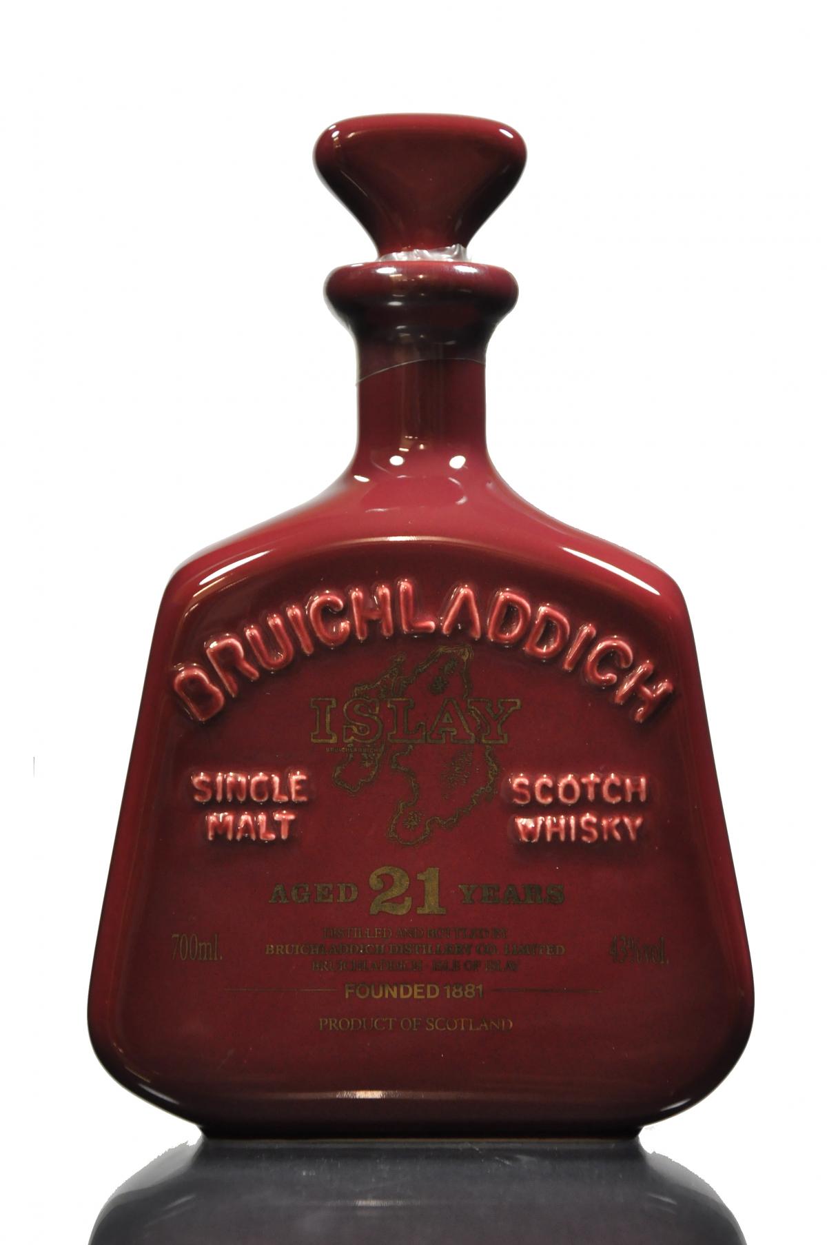 Bruichladdich 21 Year Old - Decanter - Early 1990s
