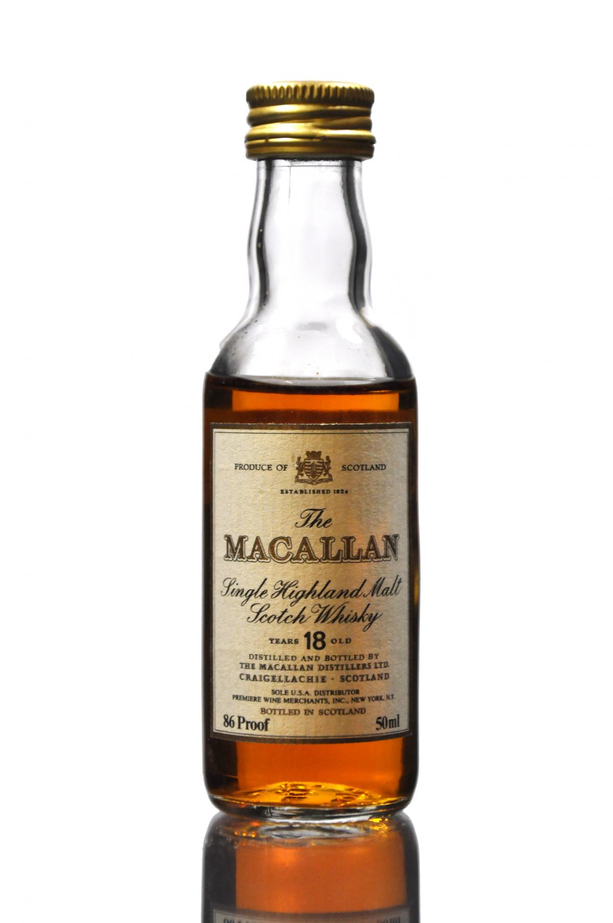 Macallan 18 Year Old Miniature