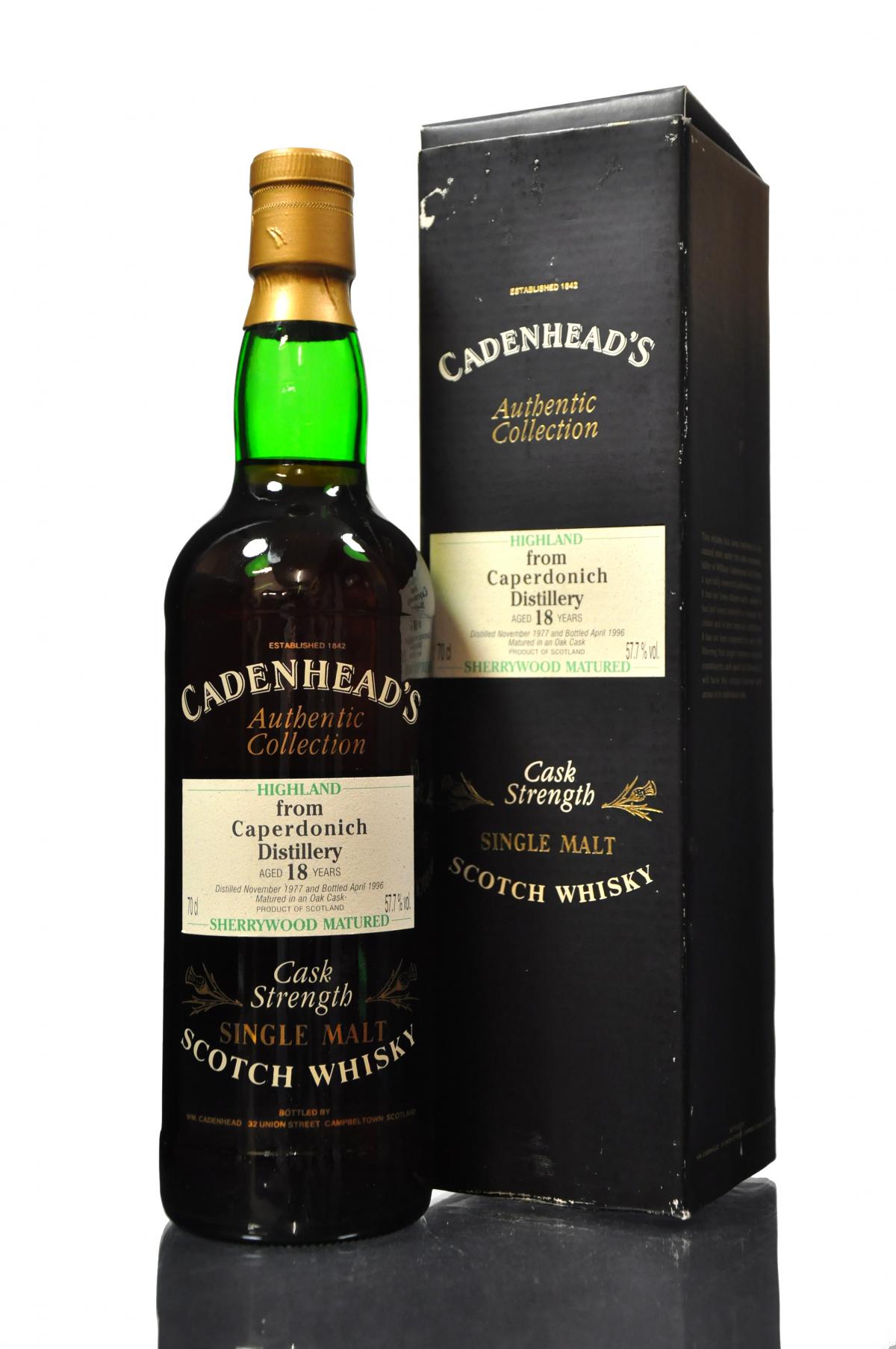 Caperdonich 1977-1996 - 18 Year Old - Cadenhead Authentic Collection