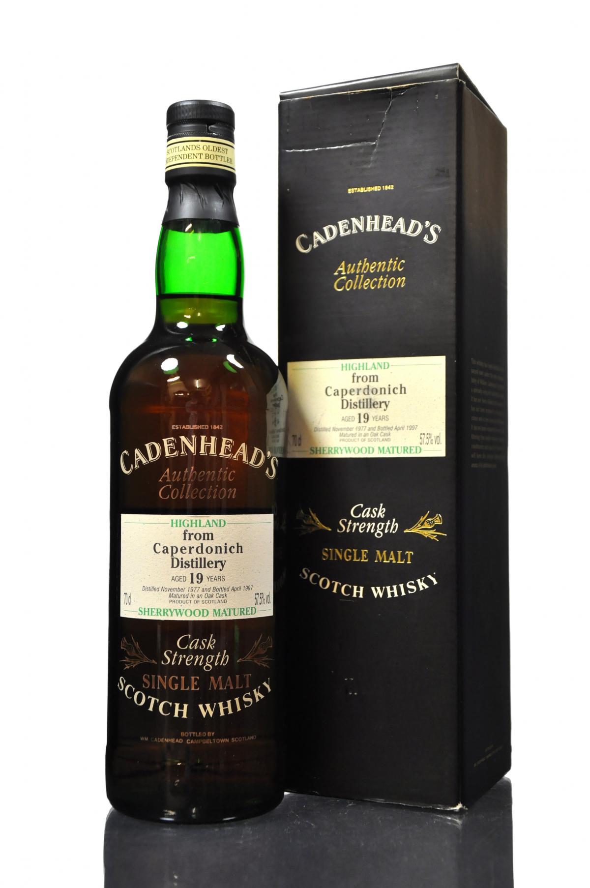 Caperdonich 1977-1997 - 19 Year Old - Cadenhead Authentic Collection