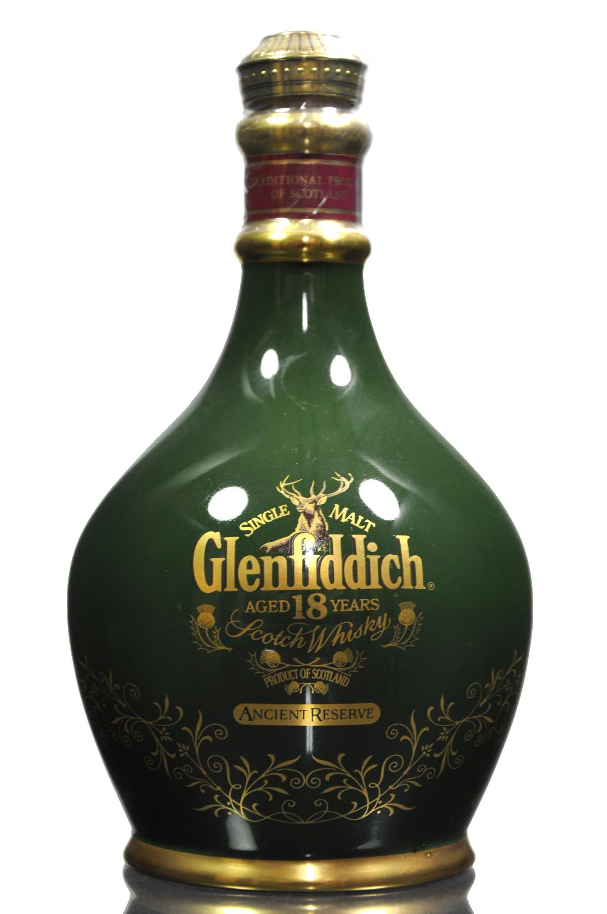Glenfiddich 18 Year Old - Ancient Reserve Ceramic - 1990s