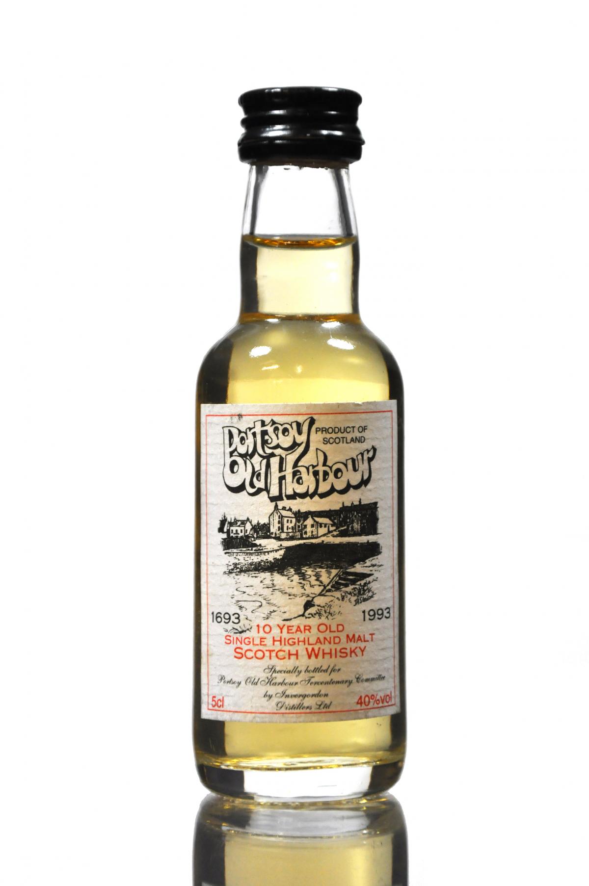 Portsoy Old Harbour 10 Year Old Miniature