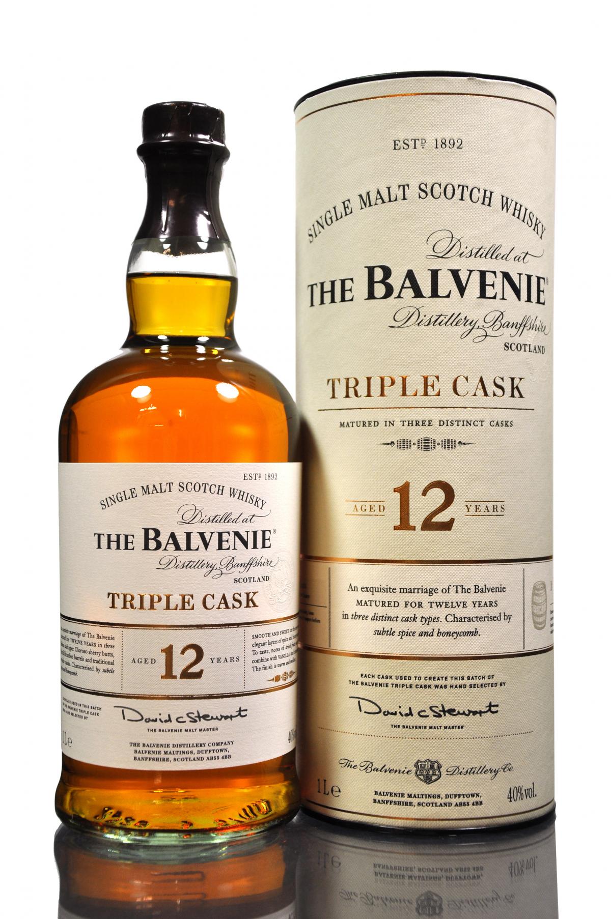 Balvenie 12 Year Old - Triple Cask - 1 Litre