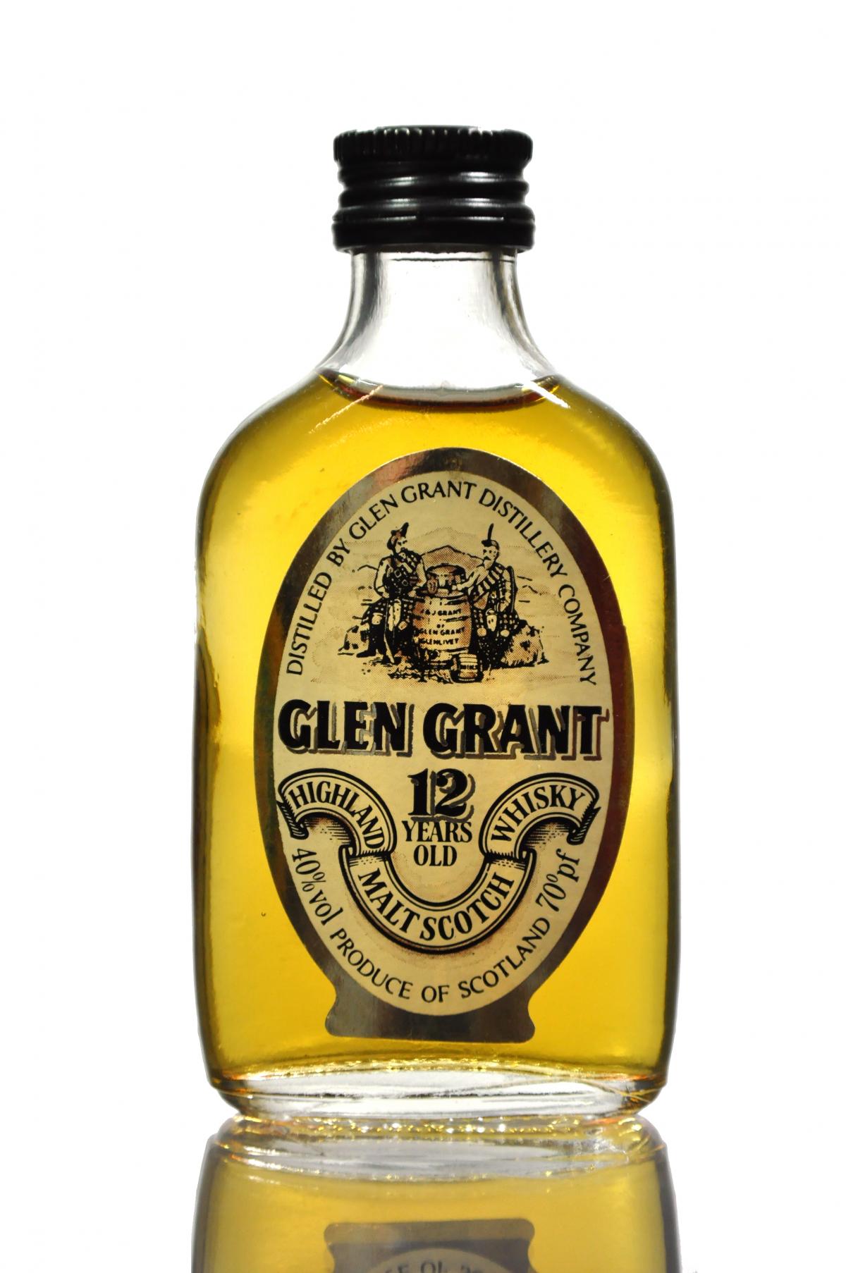 Glen Grant 12 Year Old 70 Proof Miniature