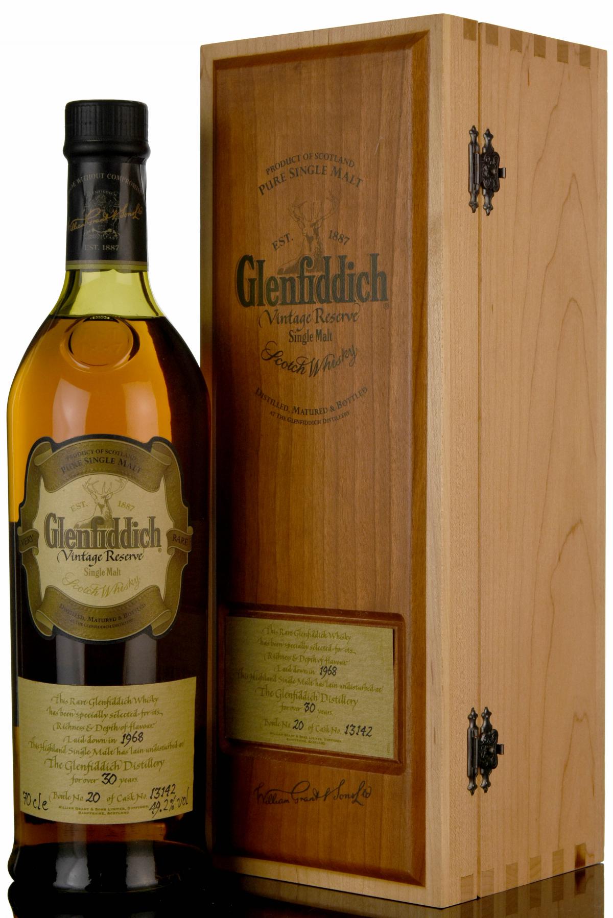 Glenfiddich 1968 - 30 Year Old - Vintage Reserve - Single Cask 13142